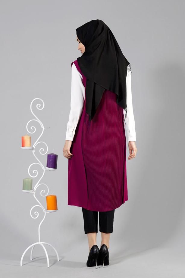 Vêtements hijab  T 7109 Tuay Piliseli Cepli Yelek - TRENDTESETTÜR