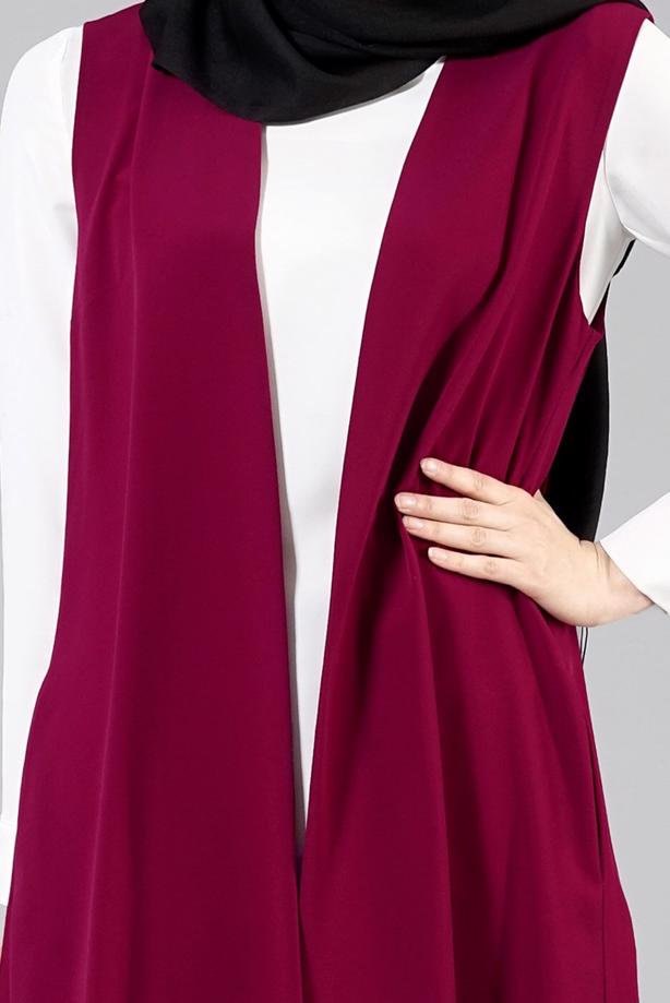 Vêtements hijab  T 7109 Tuay Piliseli Cepli Yelek - TRENDTESETTÜR