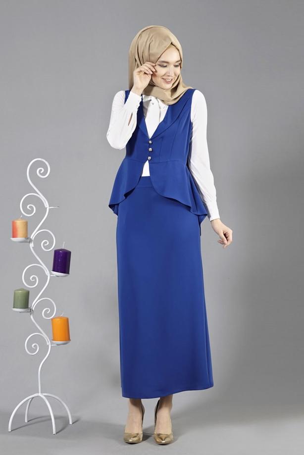 Vêtements hijab  T 7114 Tuay 2&prime;li Kombinli Takım - TRENDTESETTÜR