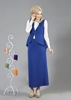 Vêtements hijab BLEU MARINE T 7114 Tuay 2′li Kombinli Takım