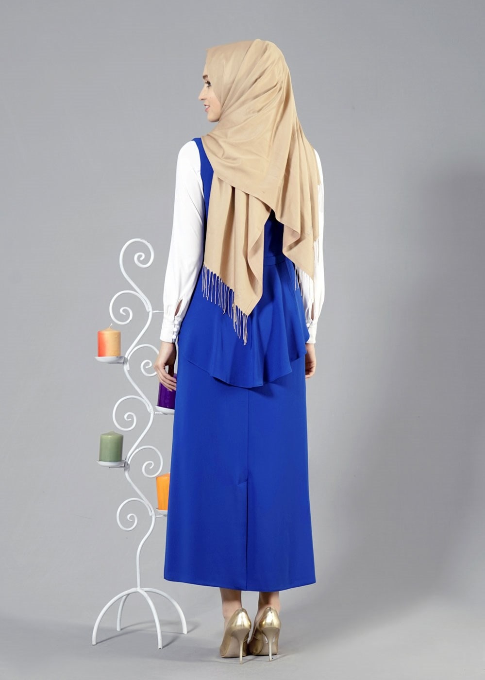 Vêtements hijab BLEU MARINE T 7114 Tuay 2&prime;li Kombinli Takım