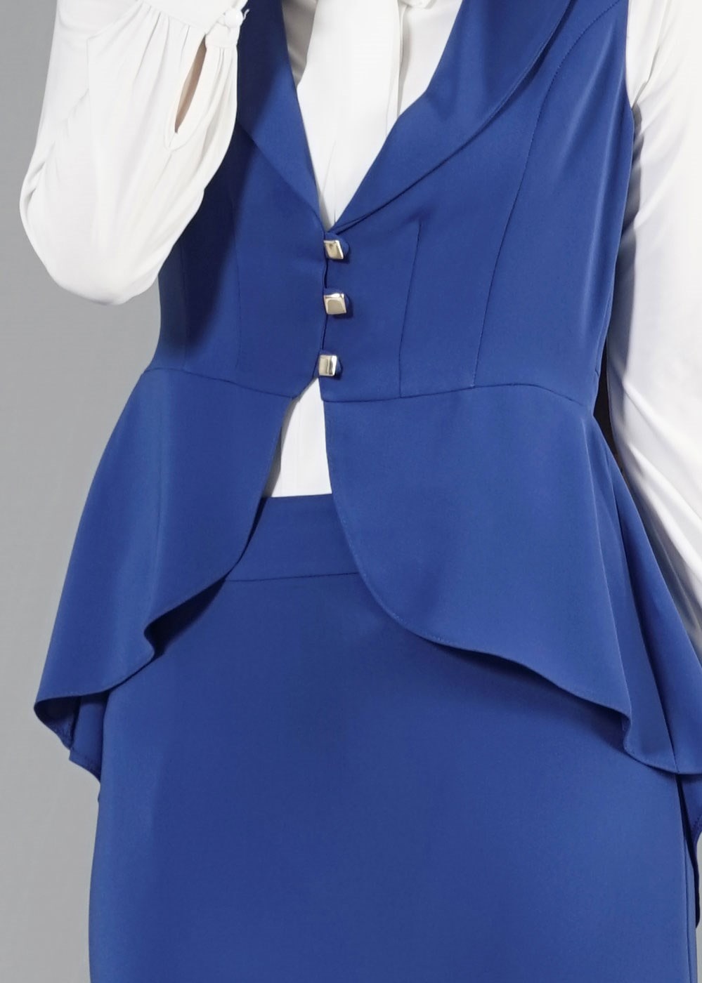 Vêtements hijab BLEU MARINE T 7114 Tuay 2′li Kombinli Takım