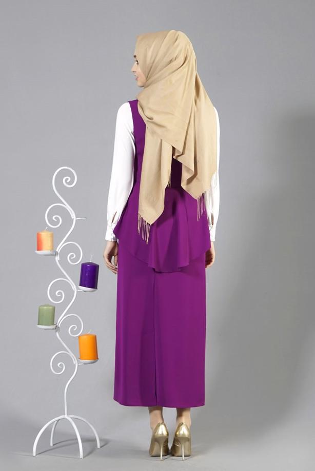 Vêtements hijab  T 7114 Tuay 2′li Kombinli Takım - TRENDTESETTÜR