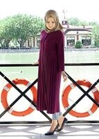 Vêtements hijab FUCHSIA T 7117 Tuay Pile Detaylı Tunik