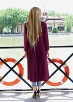 Vêtements hijab FUCHSIA T 7117 Tuay Pile Detaylı Tunik