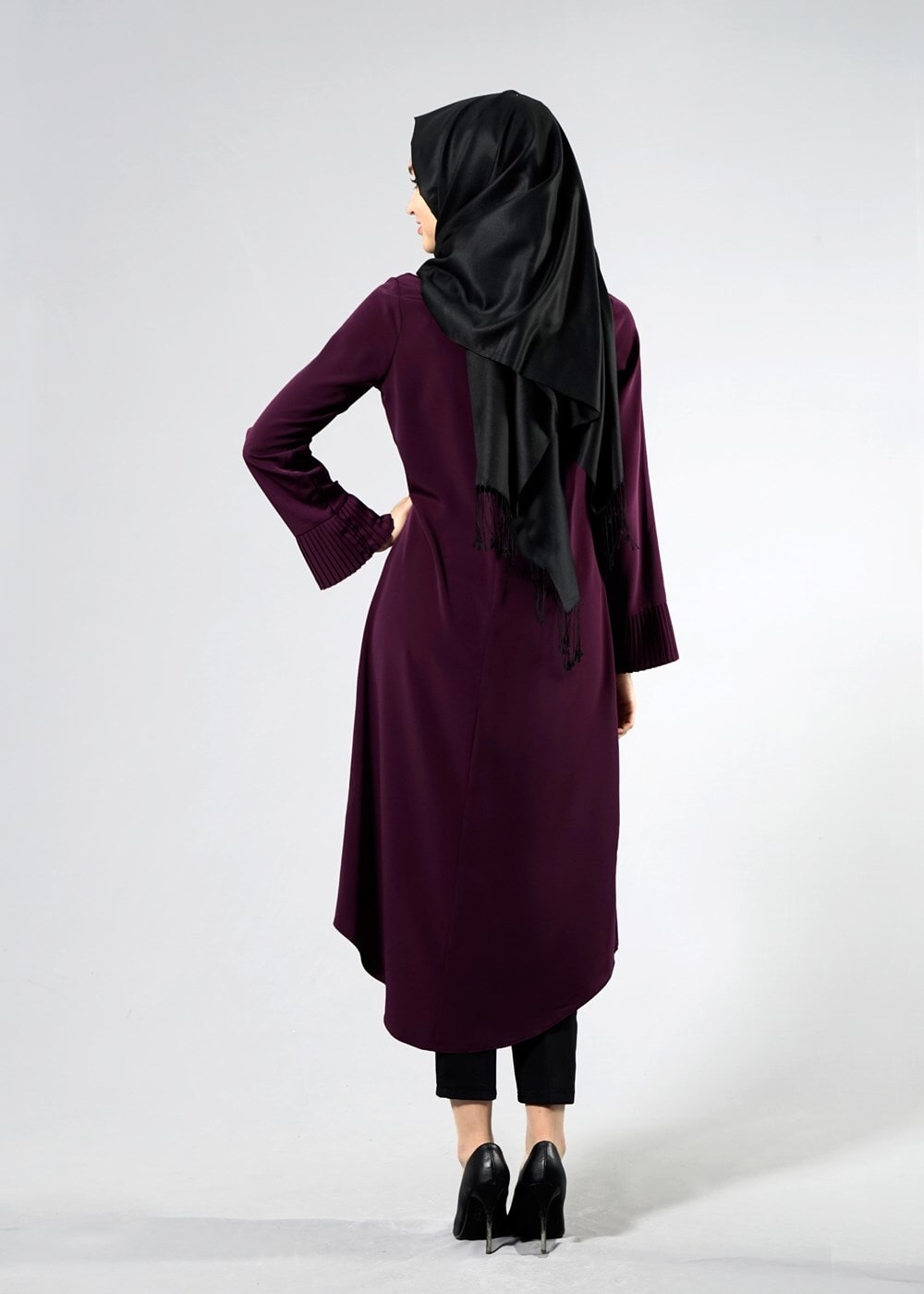 Hijab clothing PLUM T 7118 Tuay Pile Detaylı Kolyeli Tunik