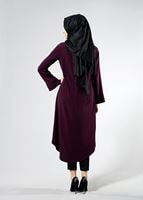 Hijab clothing PLUM T 7118 Tuay Pile Detaylı Kolyeli Tunik