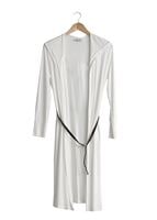 Vêtements hijab CRÈME CARDIGAN EN MAILLE À CAPUCHE 4956