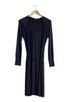 Hijab clothing NAVY BLUE HOODED KNITWEAR CARDIGAN 4956 