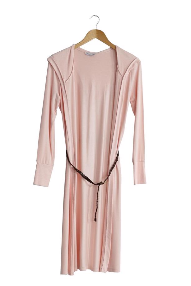 Tesettür giyim  KAPÜŞONLU TRİKO HIRKA 4956  - TRENDTESETTÜR