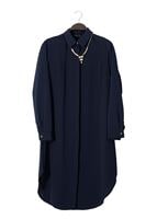 Tesettür giyim LACİVERT T 6530 Helly Düğmeli Kolyeli Tunik