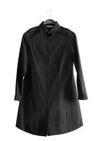 Tesettür giyim SİYAH T 271 Hewes Line Erkek Yaka Gizli Düğmeli Tunik