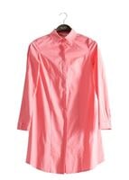 Tesettür giyim YEŞİL T 271 Hewes Line Erkek Yaka Gizli Düğmeli Tunik