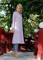 Tesettür giyim MOR T 283 Hewes Line Düğme Detaylı Tunik