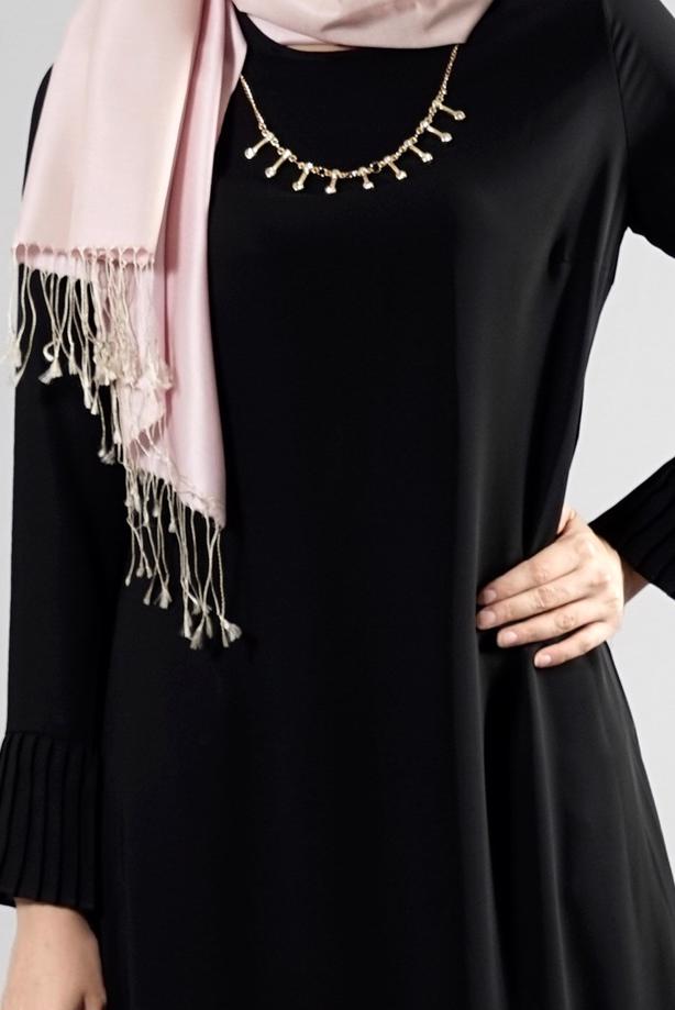 Tesettür giyim  T 287 Hewes Line Pilise Detaylı Tunik - TRENDTESETTÜR