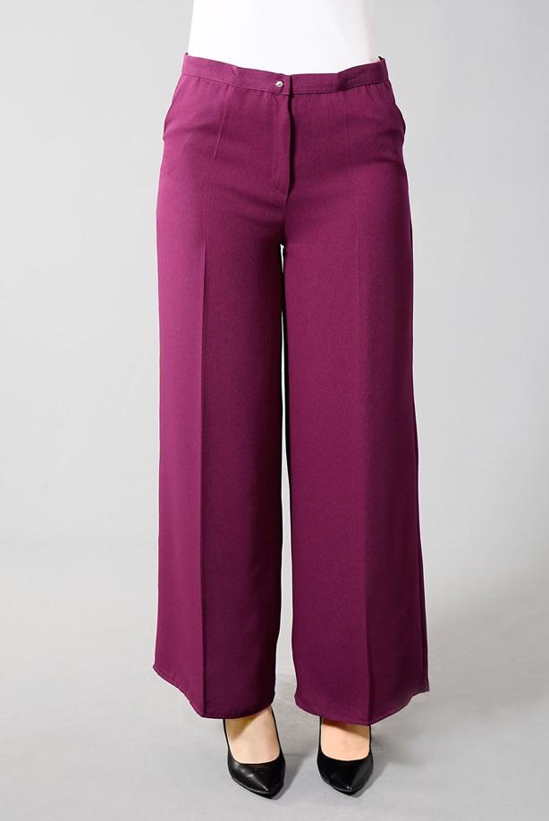 Tesettür giyim  BOL PAÇA CEPLİ PANTOLON 602  - TRENDTESETTÜR