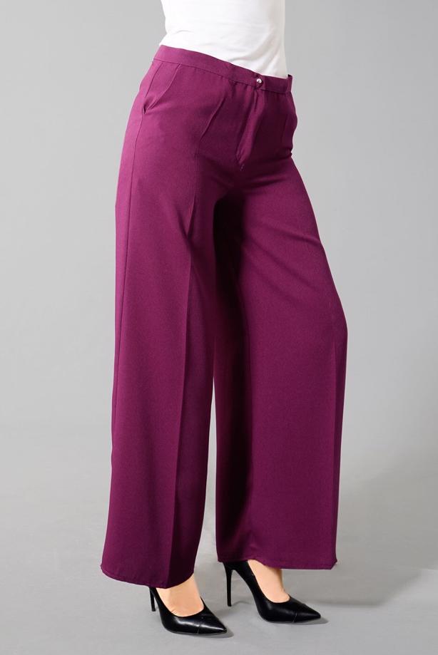 Tesettür giyim  BOL PAÇA CEPLİ PANTOLON 602  - TRENDTESETTÜR