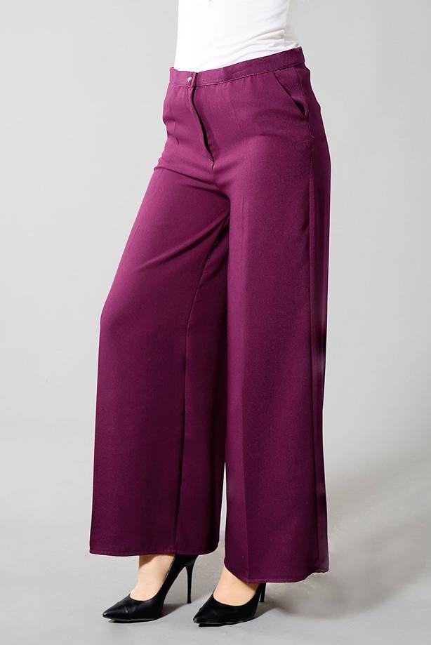 Tesettür giyim  BOL PAÇA CEPLİ PANTOLON 602  - TRENDTESETTÜR