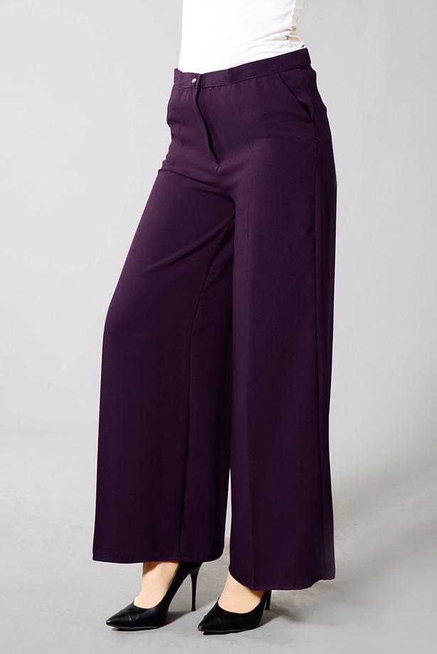 Tesettür giyim  BOL PAÇA CEPLİ PANTOLON 602  - TRENDTESETTÜR