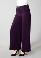 Tesettür giyim MOR BOL PAÇA CEPLİ PANTOLON 602 