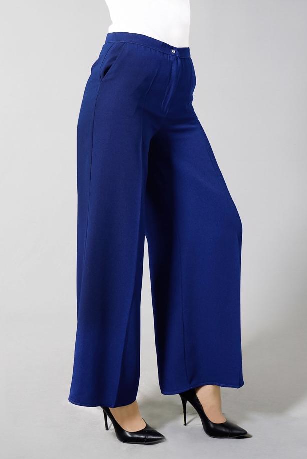 Tesettür giyim  BOL PAÇA CEPLİ PANTOLON 602  - TRENDTESETTÜR