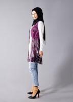 Tesettür giyim MOR T 9281 Hewes Line- Lazer Kesim  Püsküllü Yelek