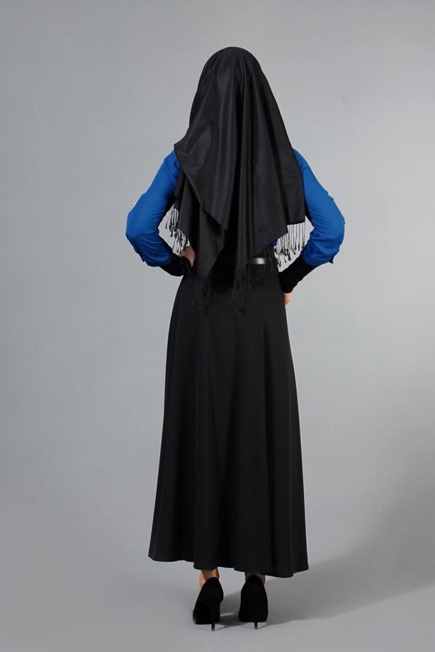 Vêtements hijab  T 1505 Hazalgül Kloş Kemerli Etek - TRENDTESETTÜR