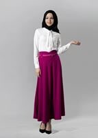 Vêtements hijab FUCHSIA T 1505 Hazalgül Kloş Kemerli Etek