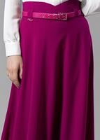 Vêtements hijab FUCHSIA T 1505 Hazalgül Kloş Kemerli Etek