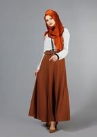 Vêtements hijab TABA T 1505 Hazalgül Kloş Kemerli Etek