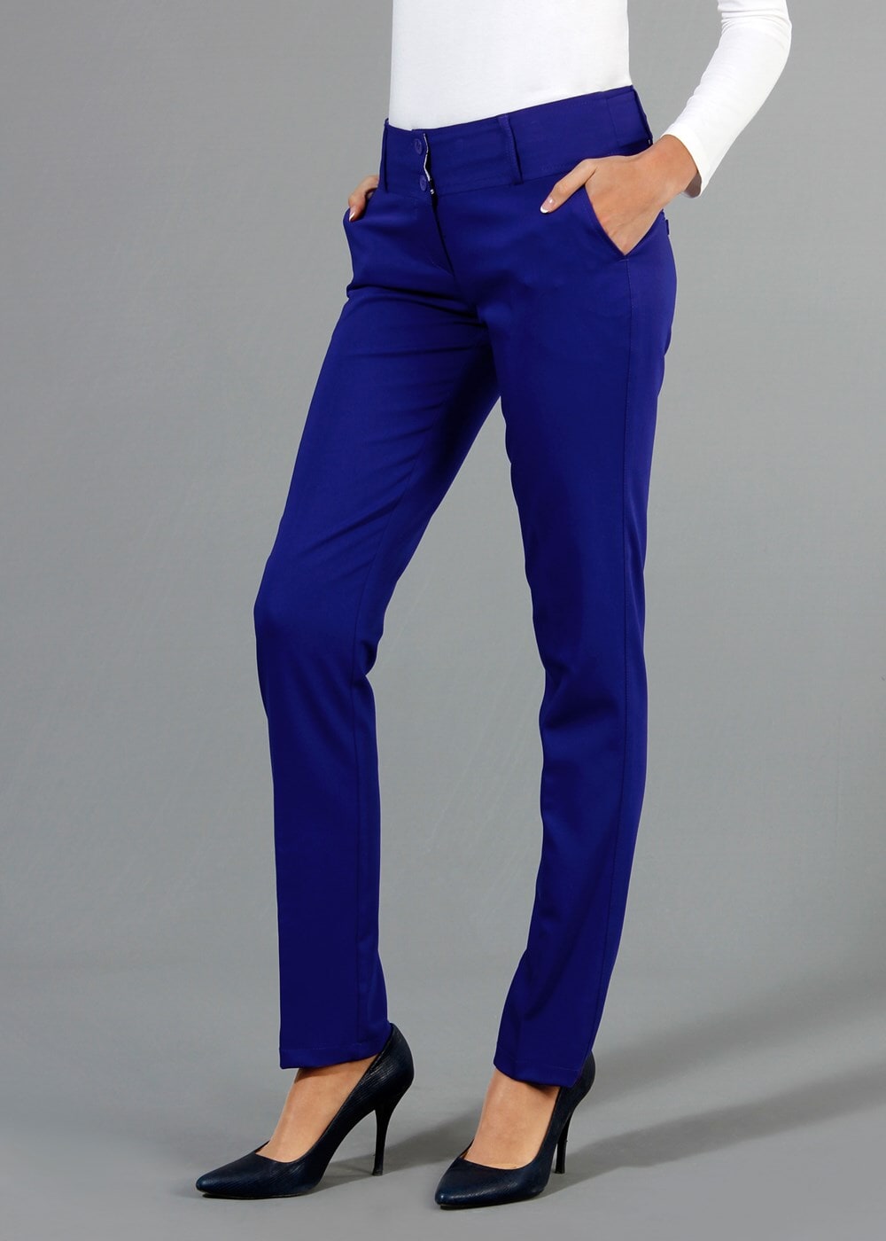 Hijab clothing NAVY BLUE T 1022 Kaside Likralı Dilli Dar Paça Pantolon