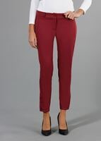 Vêtements hijab ROUGE BORDEAUX T 1276 Kaside Paça Kısmı Düğmeli Pantolon