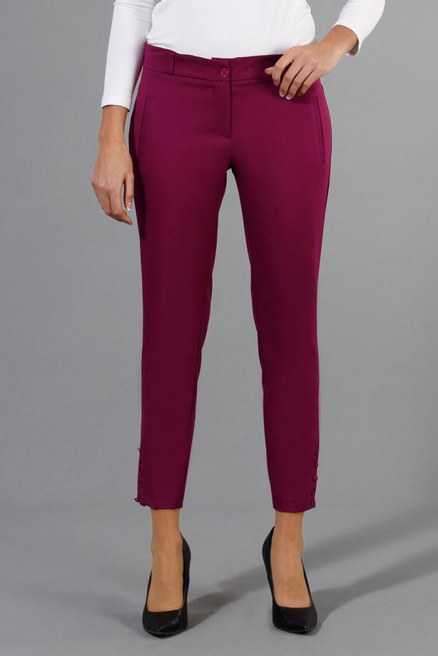 Vêtements hijab  T 1276 Kaside Paça Kısmı Düğmeli Pantolon - TRENDTESETTÜR