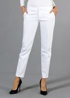 Hijab clothing WHITE T 1280 Kaside Uzun Viskon Pantolon