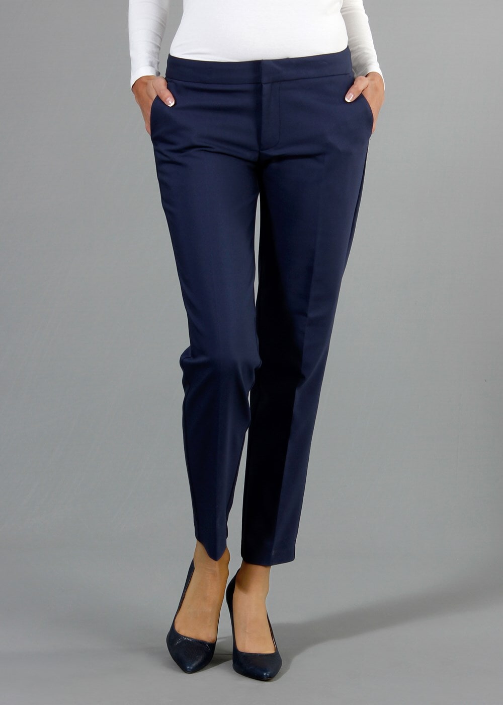 Vêtements hijab BLEU MARINE T 1280 Kaside Uzun Viskon Pantolon