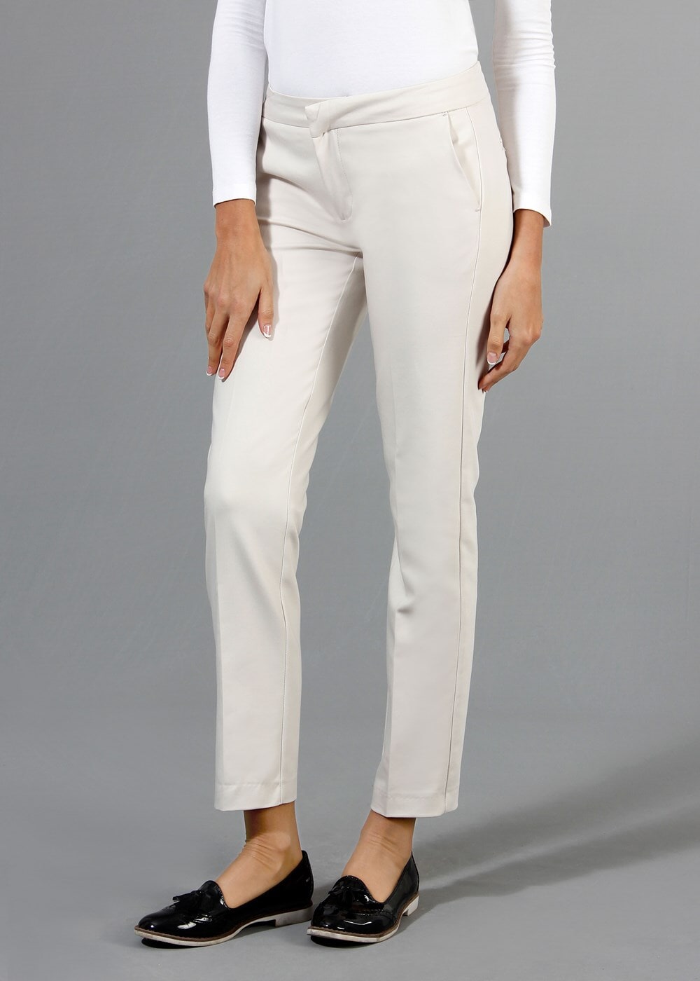 Vêtements hijab BEIGE T 1280 Kaside Uzun Viskon Pantolon