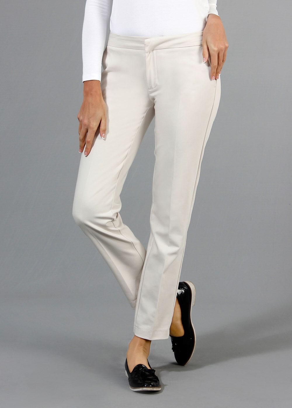 Vêtements hijab BEIGE T 1280 Kaside Uzun Viskon Pantolon