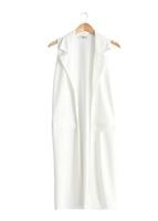 Hijab clothing CREAM T 14051 Quzu Erkek Yaka Yelek