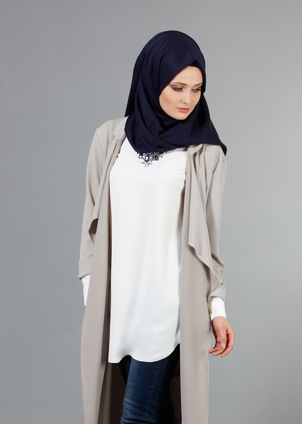 Hijab clothing BEIGE SALAS JACKET 50012 