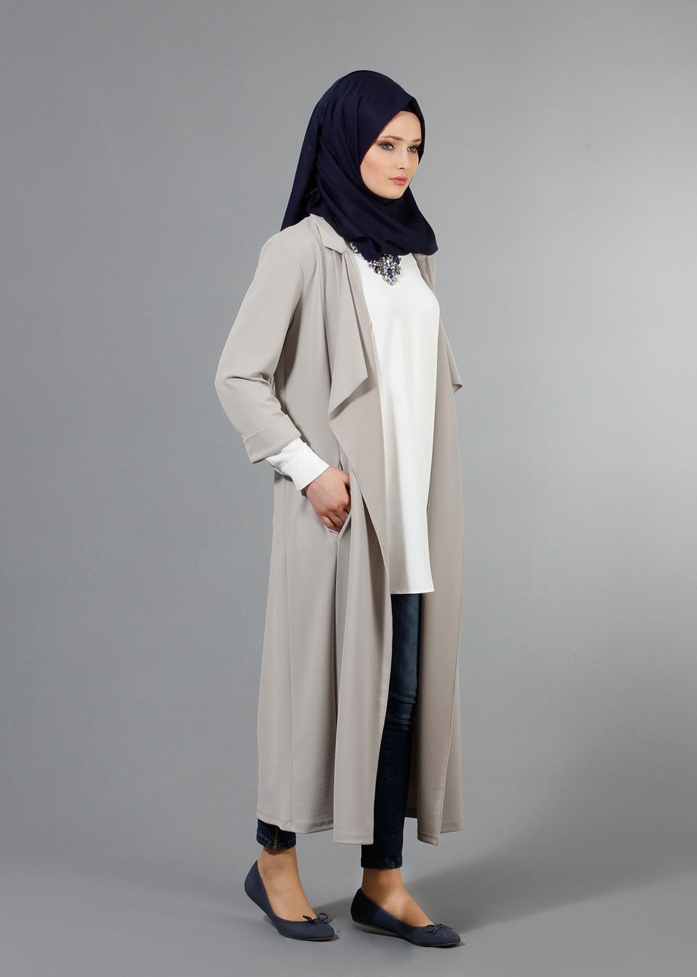 Hijab clothing BEIGE SALAS JACKET 50012 