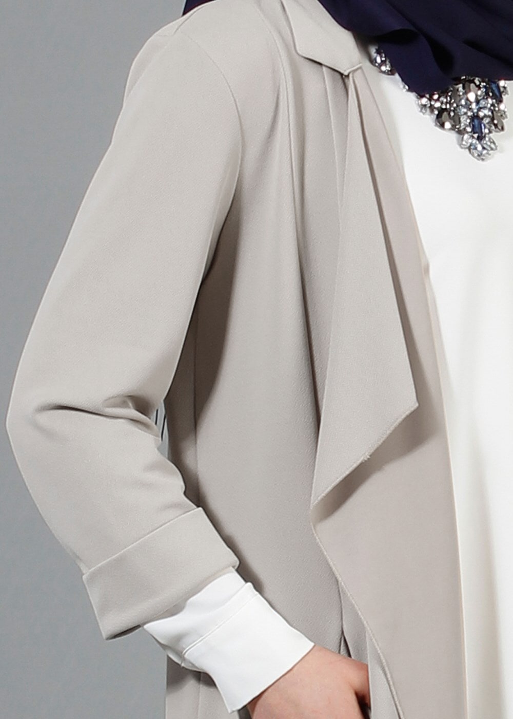 Hijab clothing BEIGE SALAS JACKET 50012 