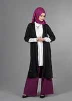 Hijab clothing BLACK CAPRI SLEEVE JACKET 50040 
