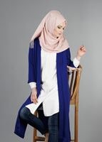 Vêtements hijab BLEU MARINE VESTE À MANCHES CAPRI 50040