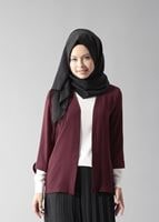 Vêtements hijab ROUGE BORDEAUX VESTE COURTE SALAS 50049