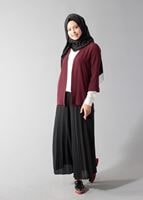 Vêtements hijab ROUGE BORDEAUX VESTE COURTE SALAS 50049