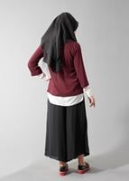 Vêtements hijab ROUGE BORDEAUX VESTE COURTE SALAS 50049