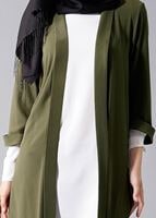 Tesettür giyim HAKİ 50217 CEKET