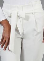 Vêtements hijab CRÈME T 70045 Quzu Yüksek Bel Pileli Pantolon