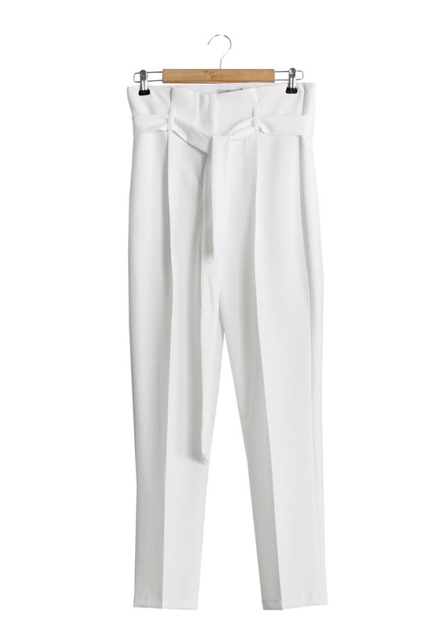 Vêtements hijab  T 70045 Quzu Yüksek Bel Pileli Pantolon - TRENDTESETTÜR