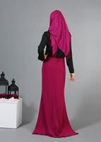 Vêtements hijab NOIR T 3906 Lafaba Yakası Taşlı Bluz